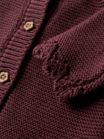 NAME IT Strik Cardigan Balsalmi Oxblood Red